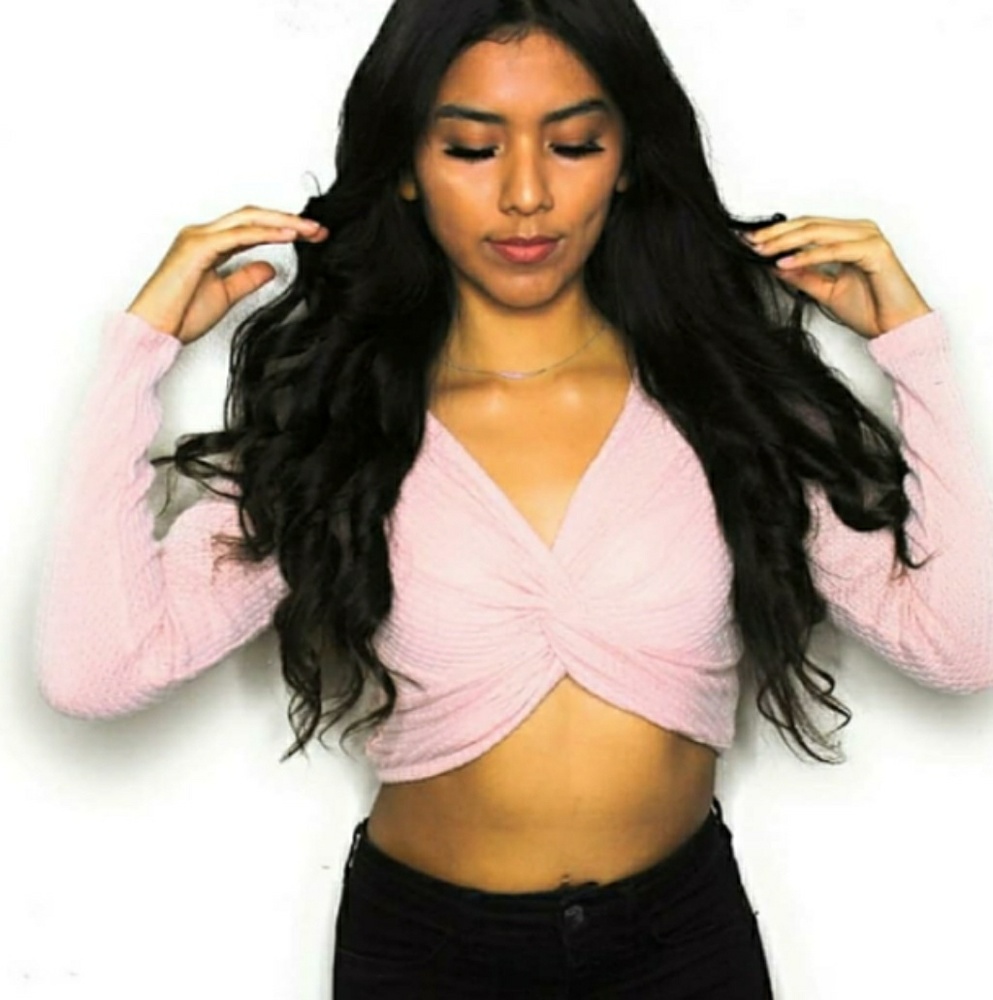 (NEW) Front Knot Crop Top